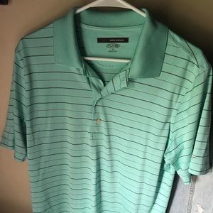 Green golf shirt